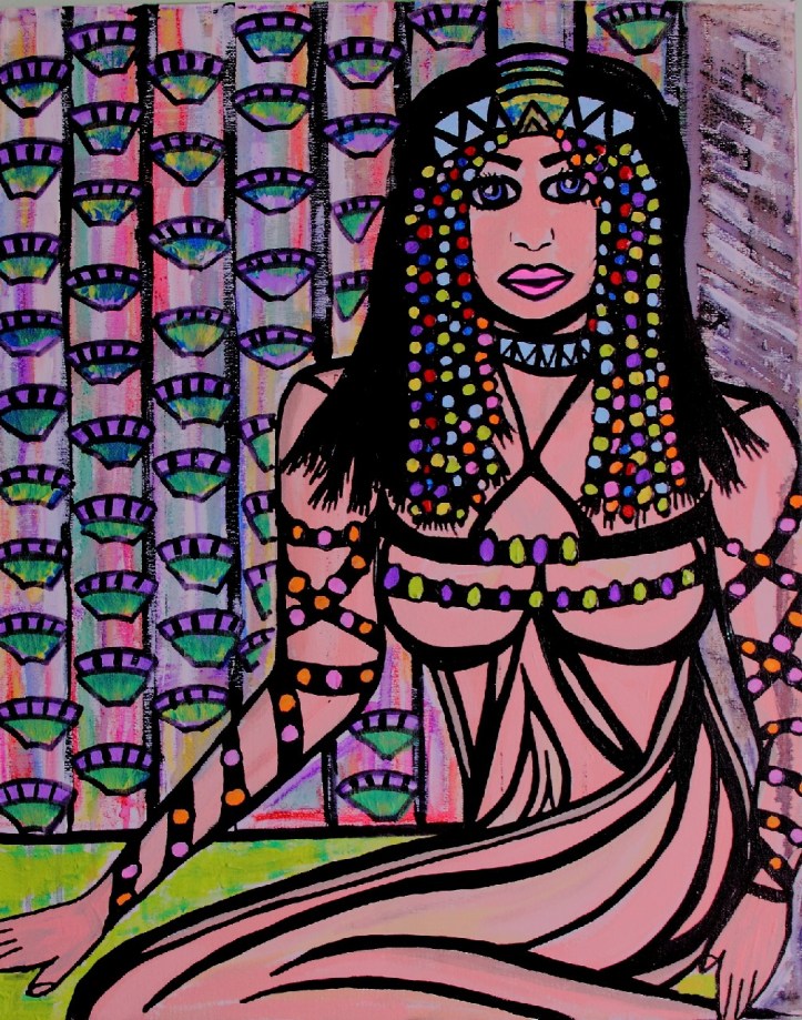 Patriarchal Slavery – By Charlotte Farhan This is symbolic of the enslavement of women and their sexuality by the prevalent patriarchal society which still dominates the world. Portraying women as morally, intellectually, and physically inferior to men; seeing women as the property of men; It has been passed down through our history and many men in power have propagated and claimed that women's role in society was to reproduce and serve men in the household; and saw male domination of women as natural and virtuous. This still exists. Women have to be a certain ideal. Women are made to feel they are more or less according to their sexuality, reproduction, morals, work and faith. All whilst still being beautiful for male amusement.