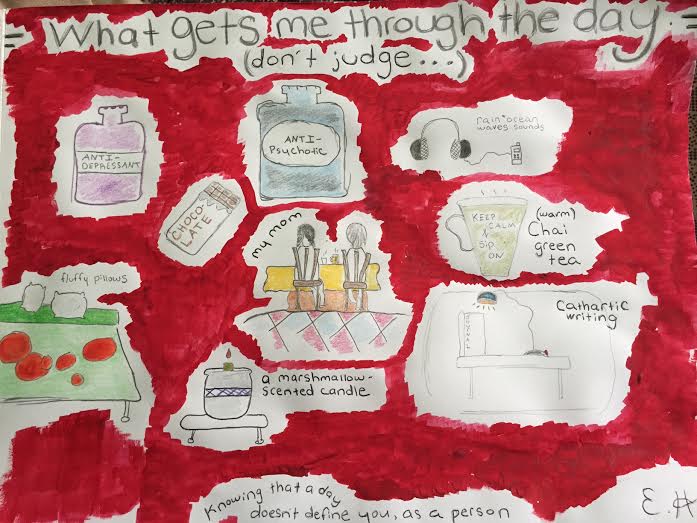 "what gets me through the day" Art by Ethar Hamid 